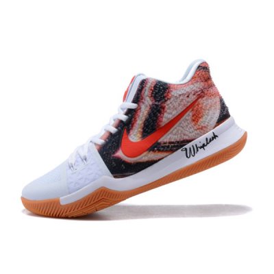 Nike Erkek Kyrie 3 Beyaz / Kırmızı Basketbol Ayakkabısı Türkiye - KS71WP1Z